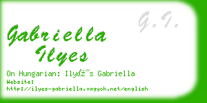 gabriella ilyes business card